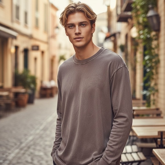 Abercrombie & Fitch Other - Abercrombie & Fitch Soft A&F Essentials Long Sleeve Tee Brown XL